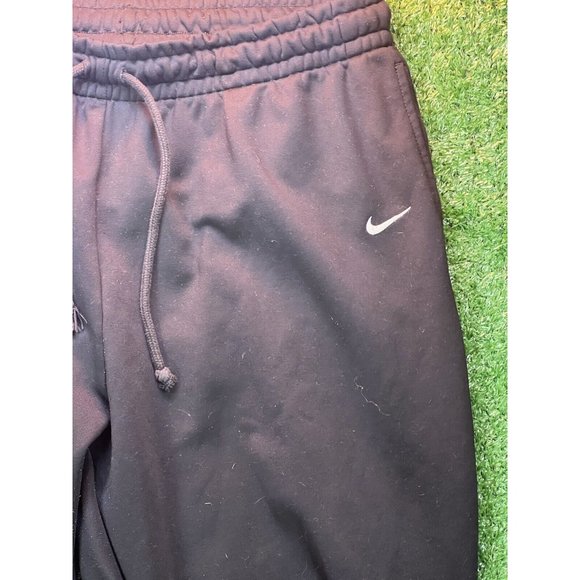 Vintage Nike Y2K Black Mens Sweatpants size XL Tapered Leg Embroidered Logo - Picture 2 of 5